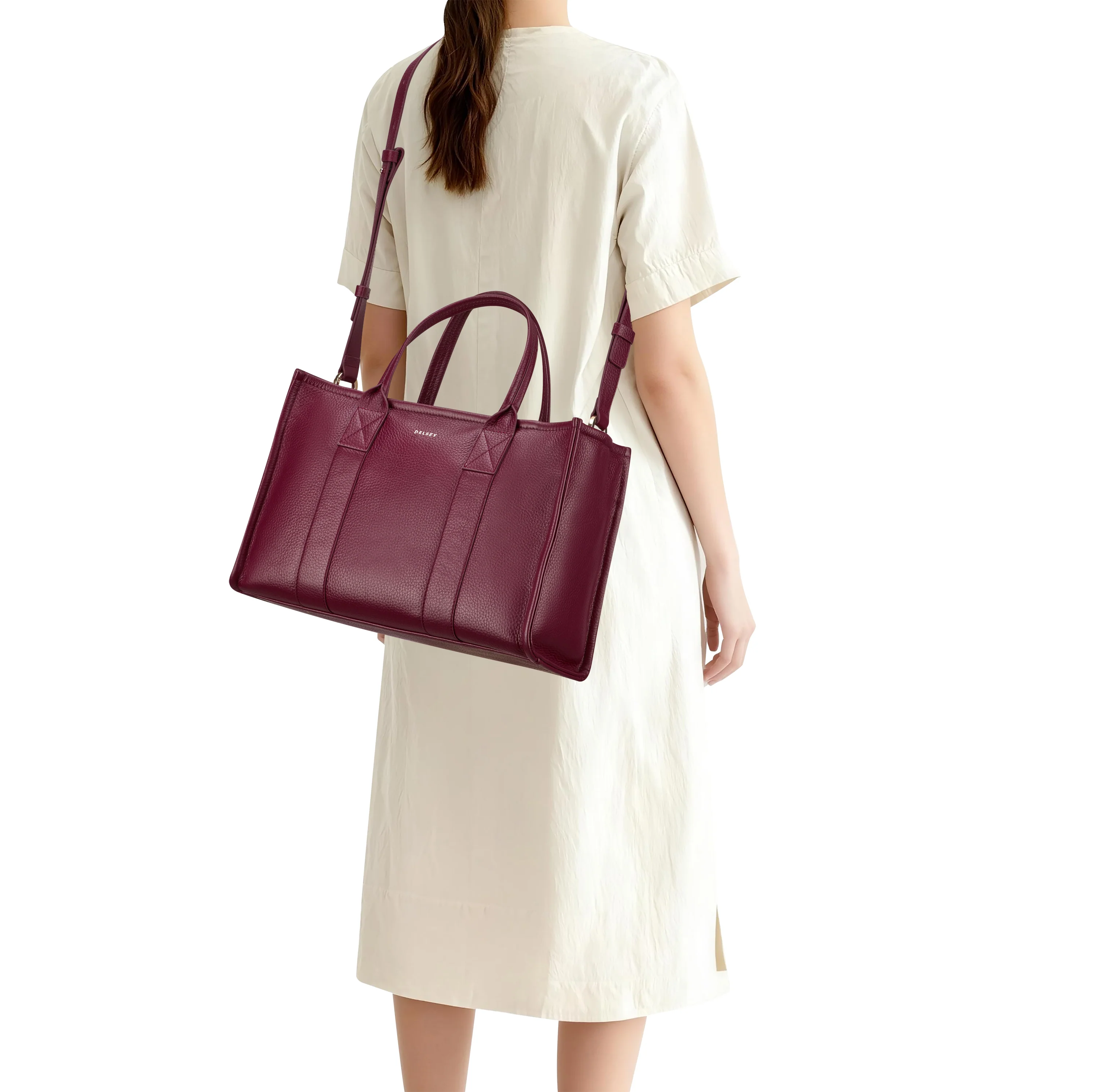 Le cuir grainé - Zippered hand bag - Image 13